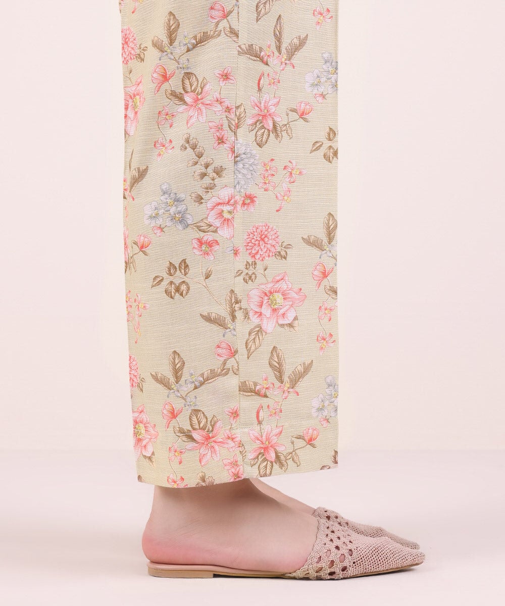 Printed Light Khaddar Pants