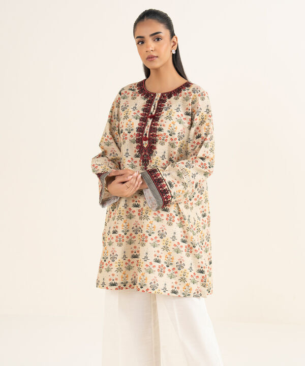 Embroidered Khaddar Shirt