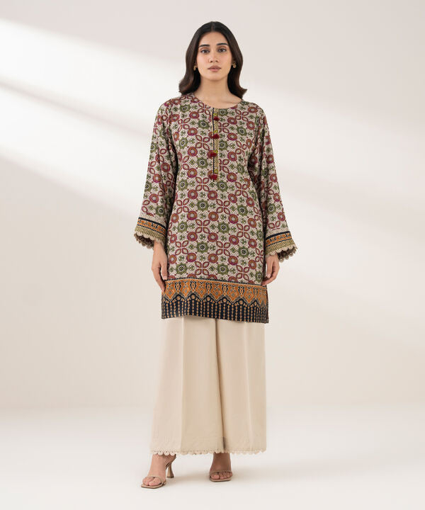 Printed Viscose Linen Shirt
