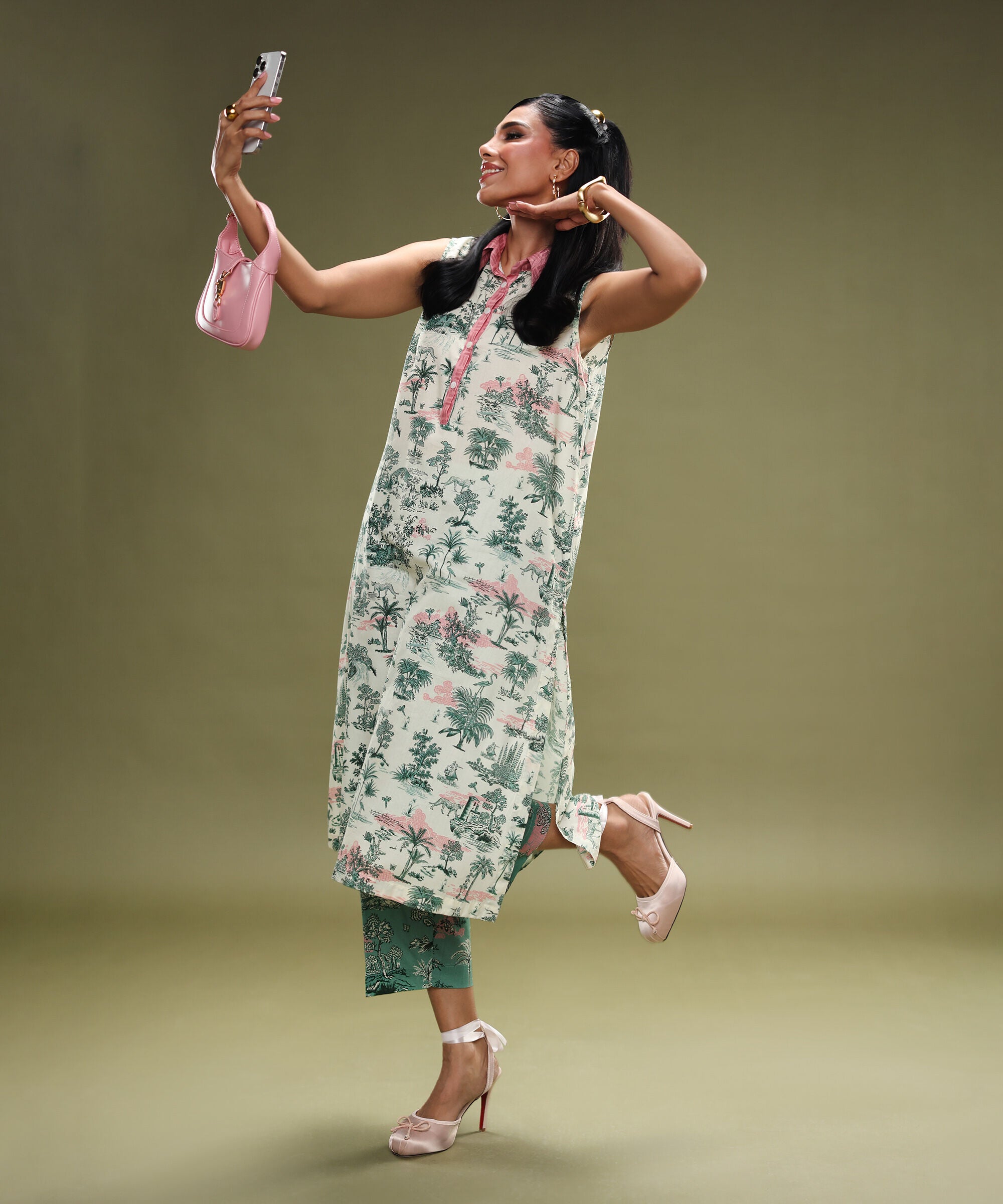 Printed Lawn Viscose Shirt