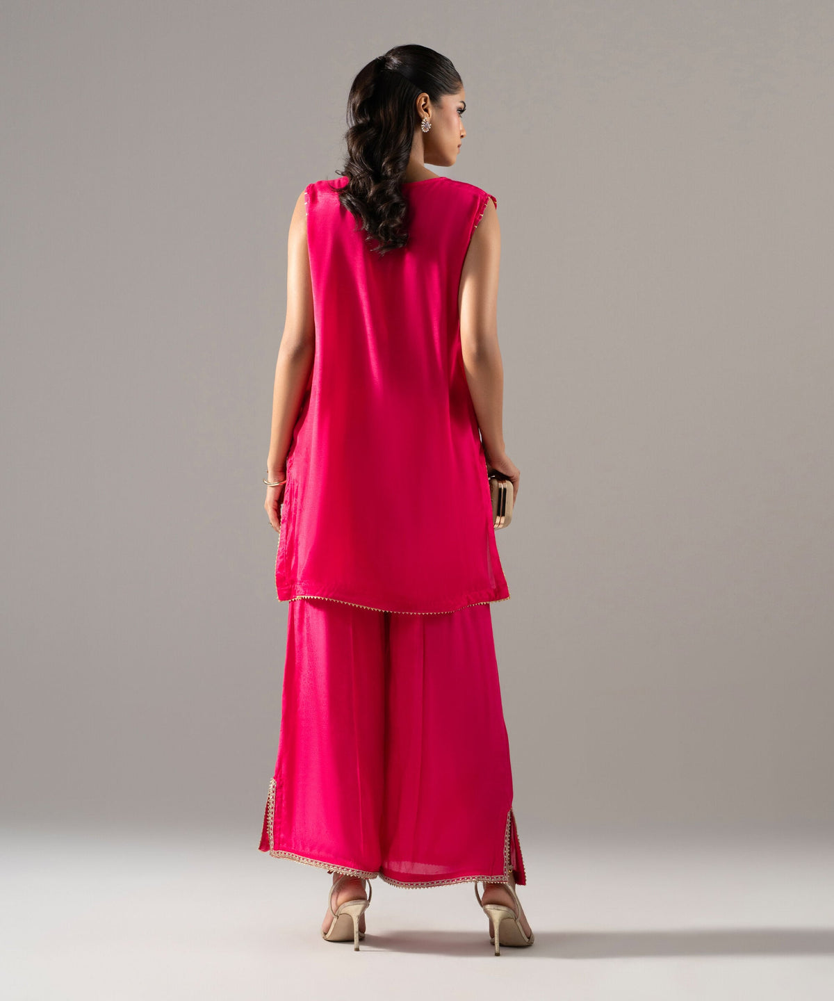 2 Piece - Embroidered Thai Silk Suit 2SFW26STV103