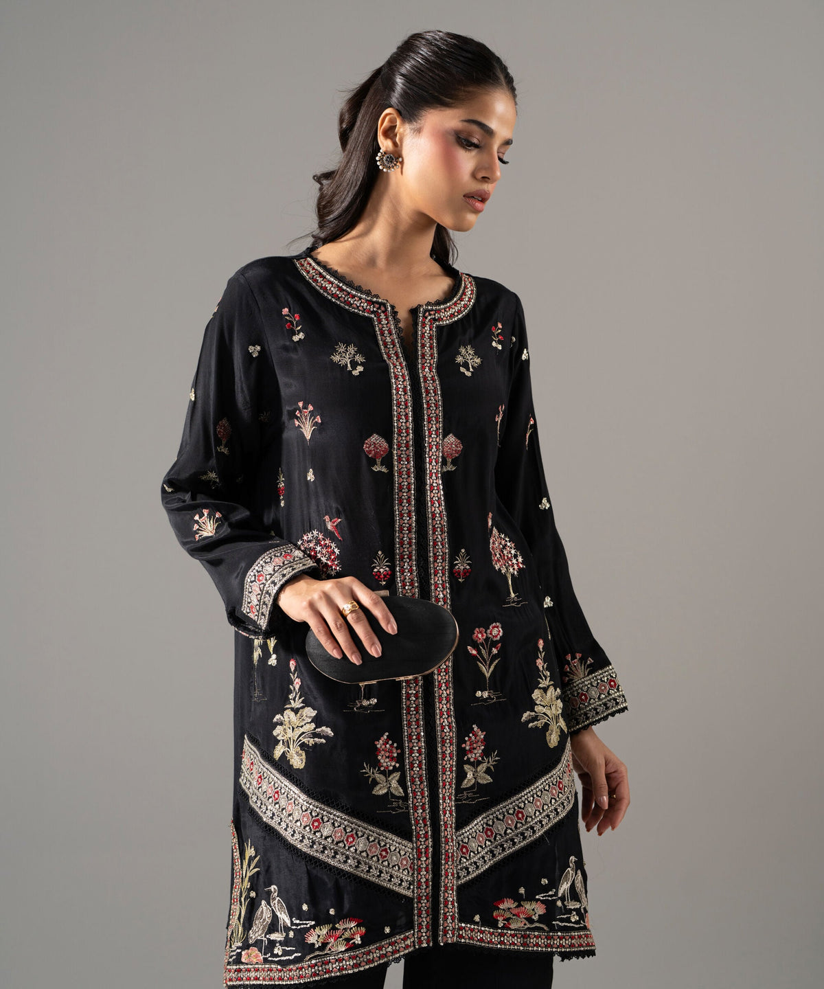 2 Piece - Embroidered Thai Silk Suit 2SFW26STV108