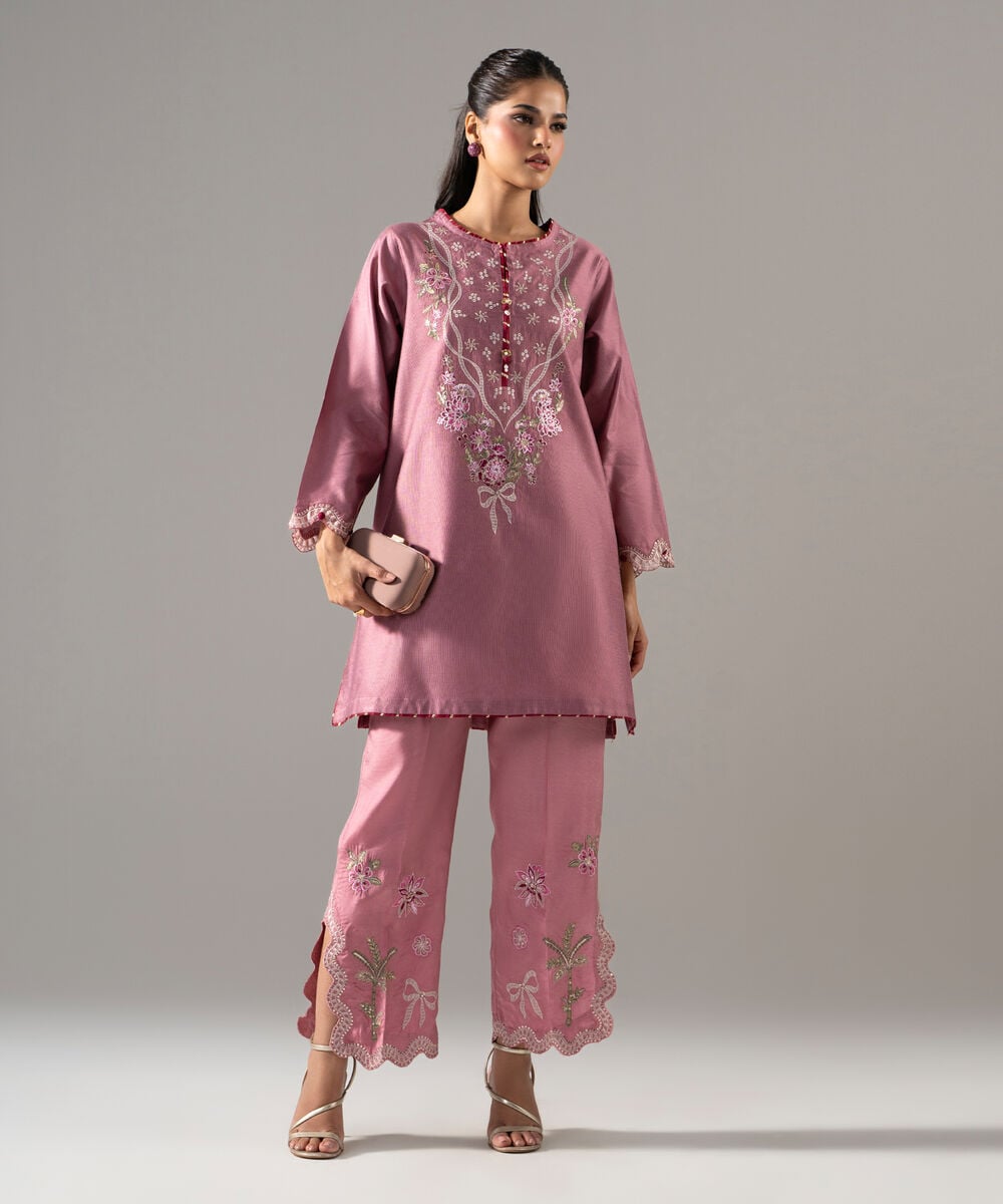 2 Piece - Embroidered Cotton Net Suit 2SFW26WMV103
