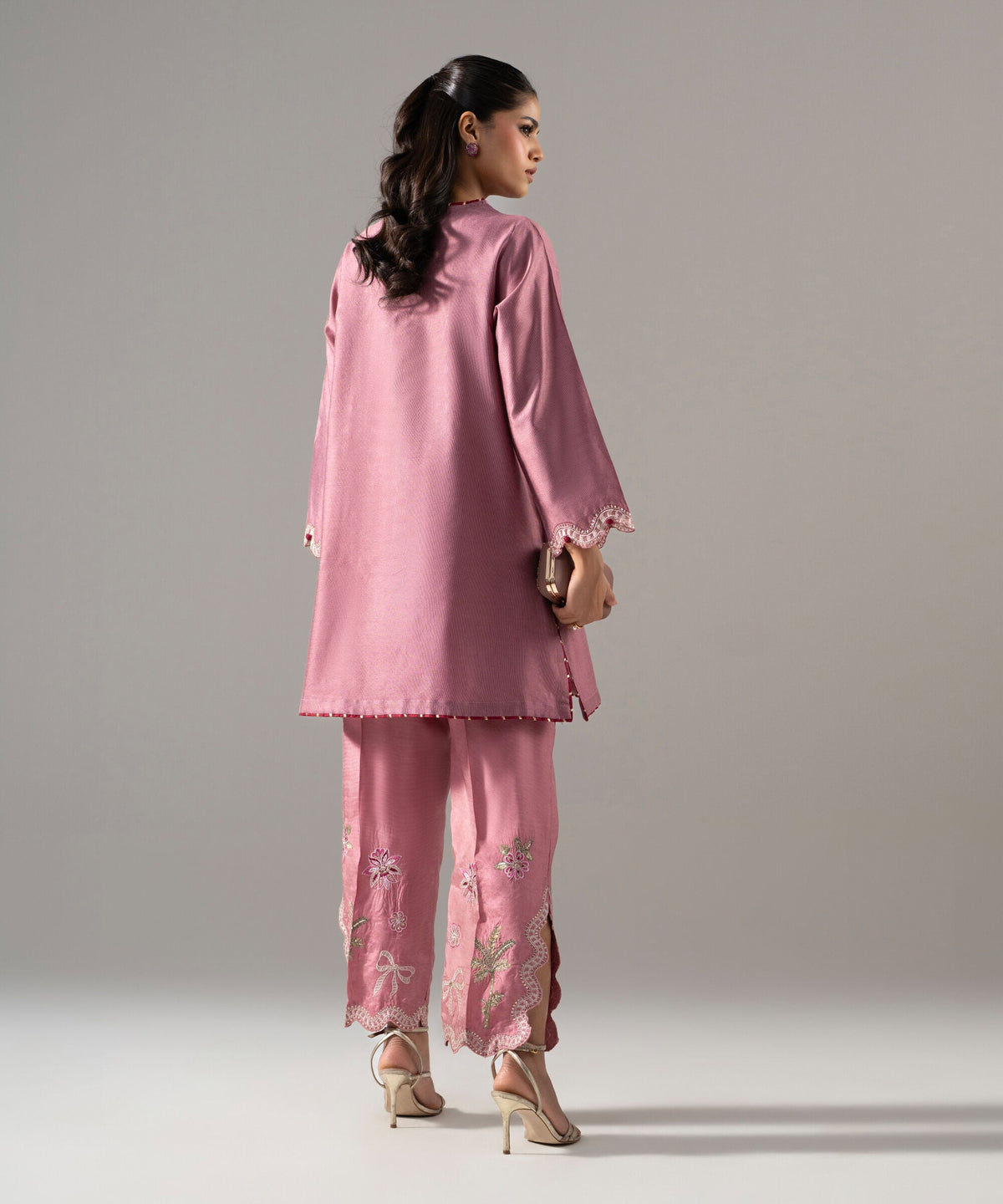 2 Piece - Embroidered Cotton Net Suit 2SFW26WMV103
