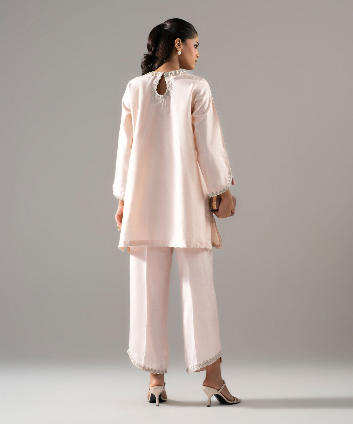2 Piece - Embroidered Cotton Net Suit 2SFW26WMV107