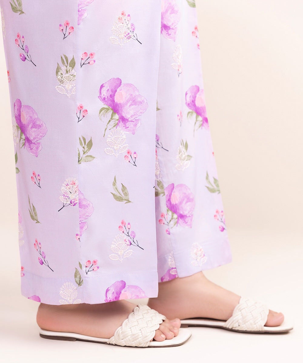 Embroidered Cotton Viscose Culottes