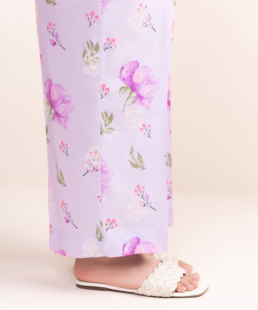 Embroidered Cotton Viscose Culottes