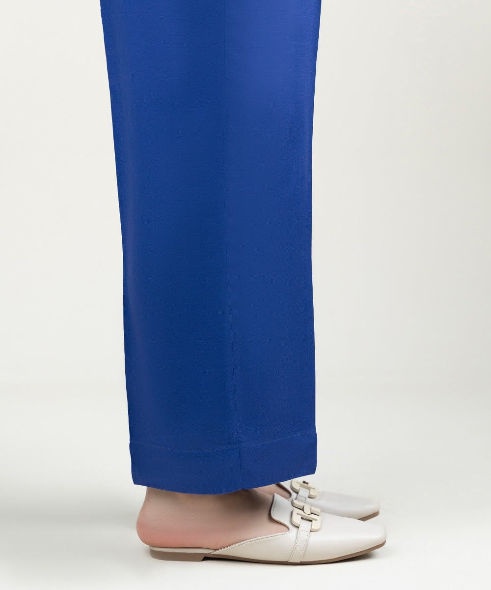 Solid Linen Straight Pants