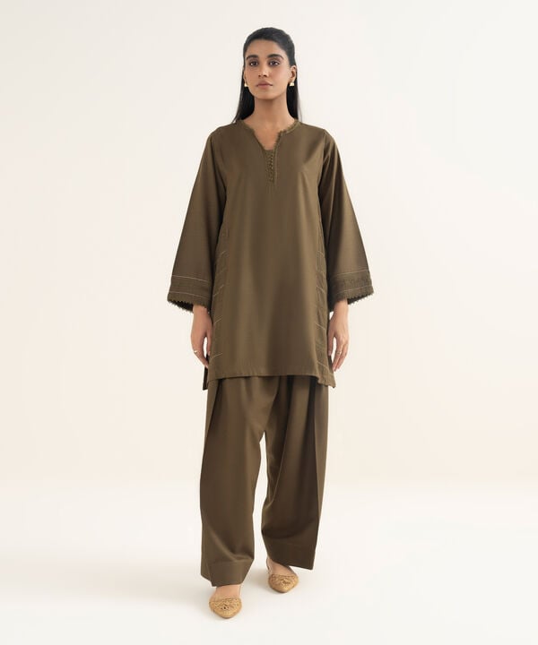 Solid Khaddar Shirt