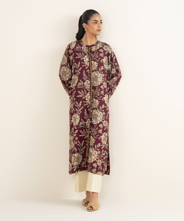 Printed Arabic Khaddar Shirt