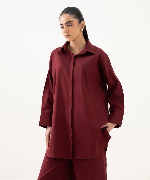 Solid Cotton Linen Shirt