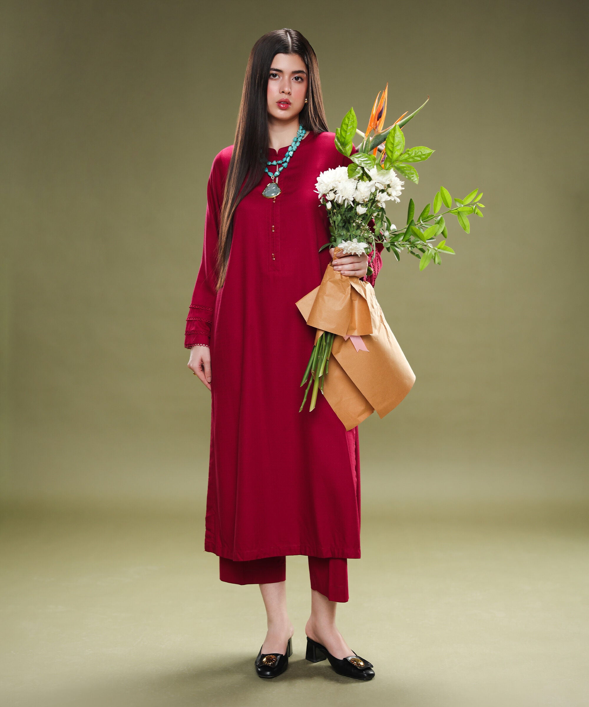Textured Arabic Lawn Shirt