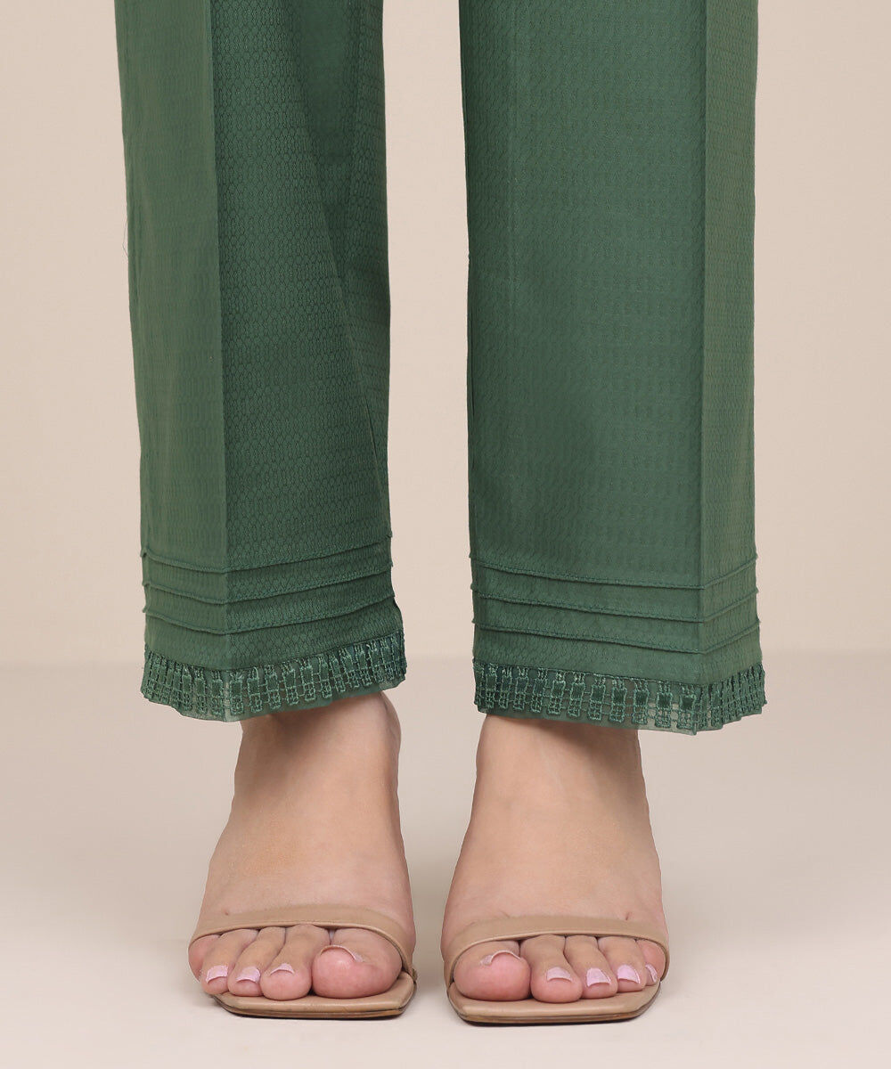 Dobby Straight Pants