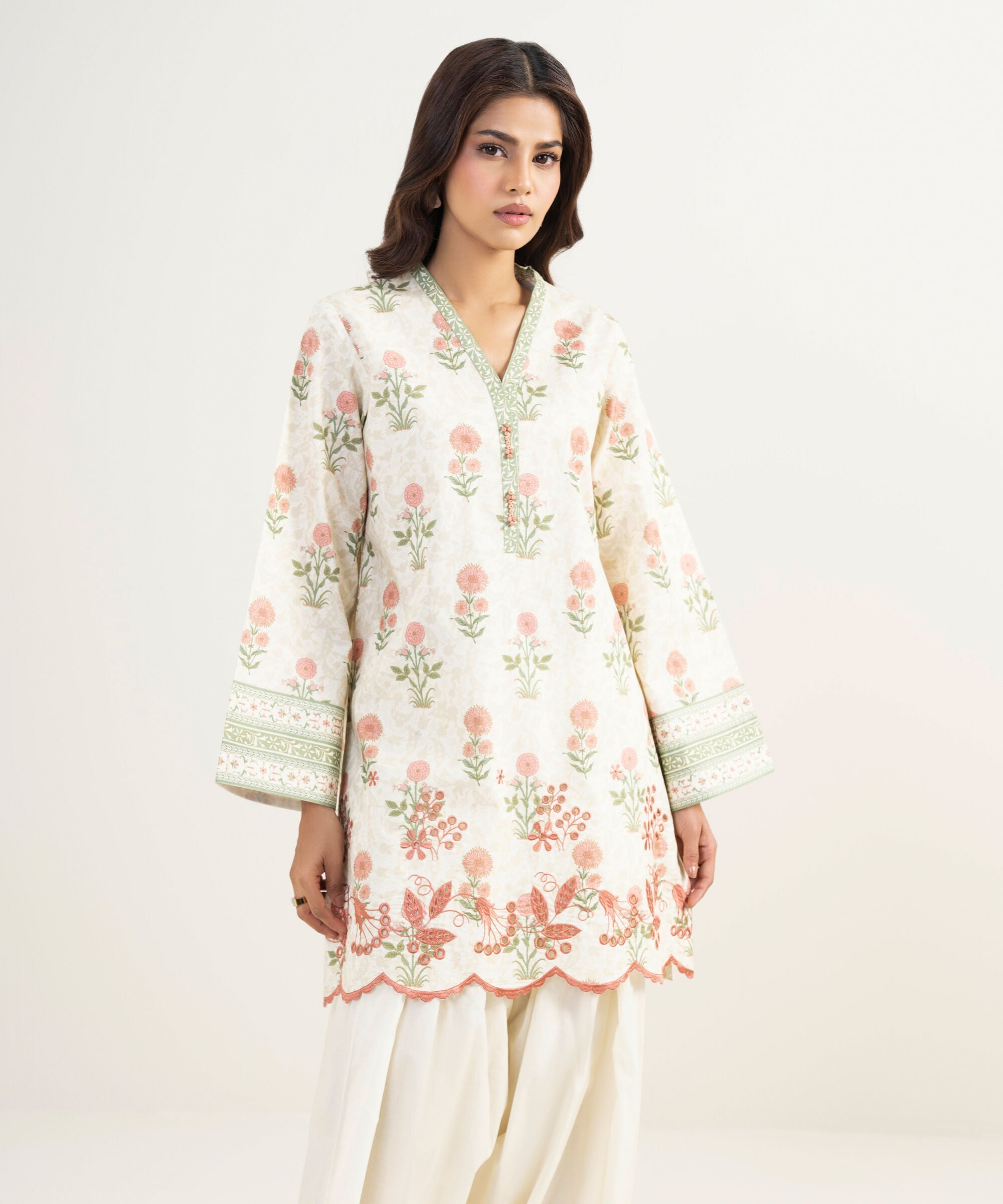 2 Piece - Embroidered Lawn Suit