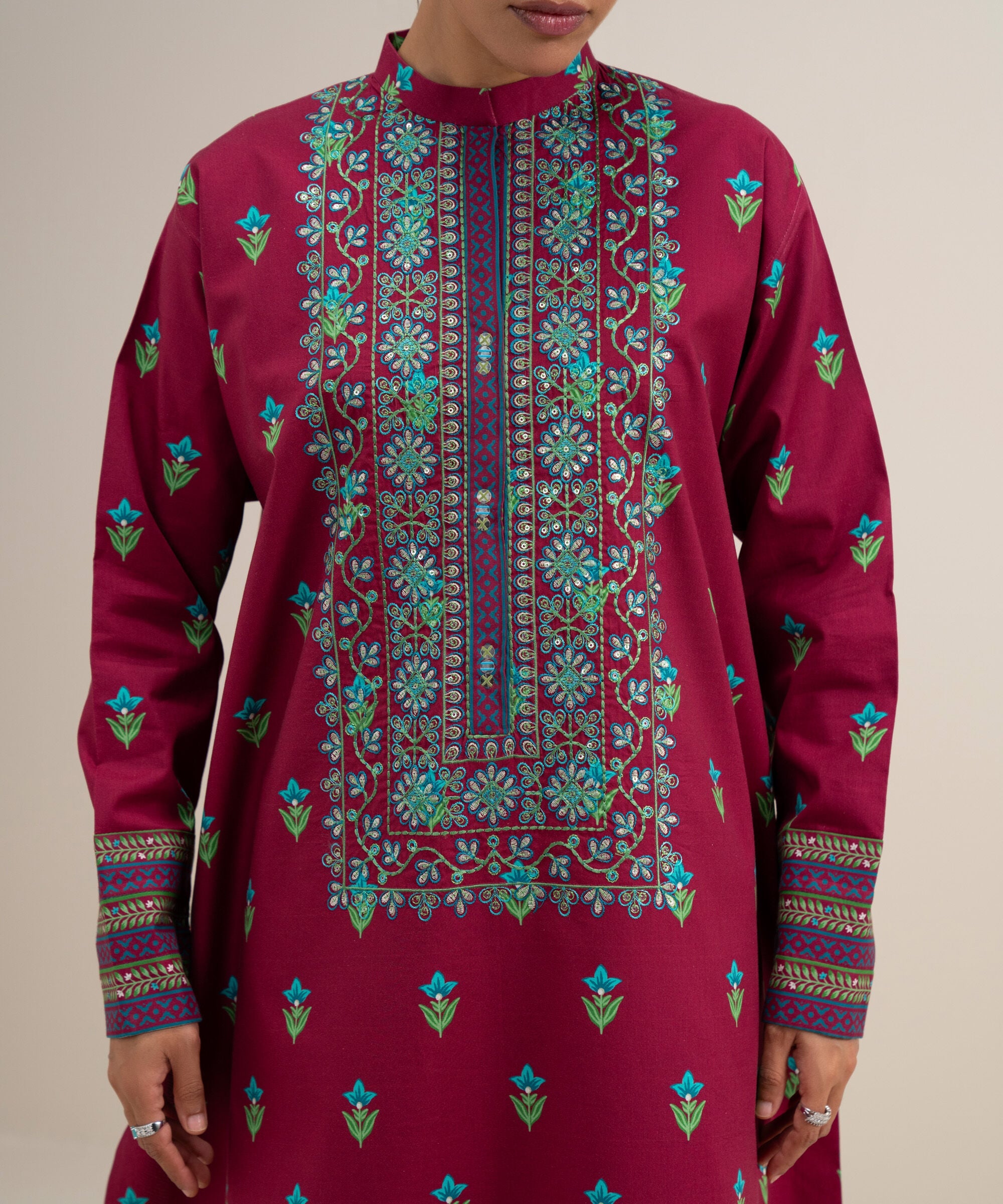 2 Piece - Embroidered Lawn Suit