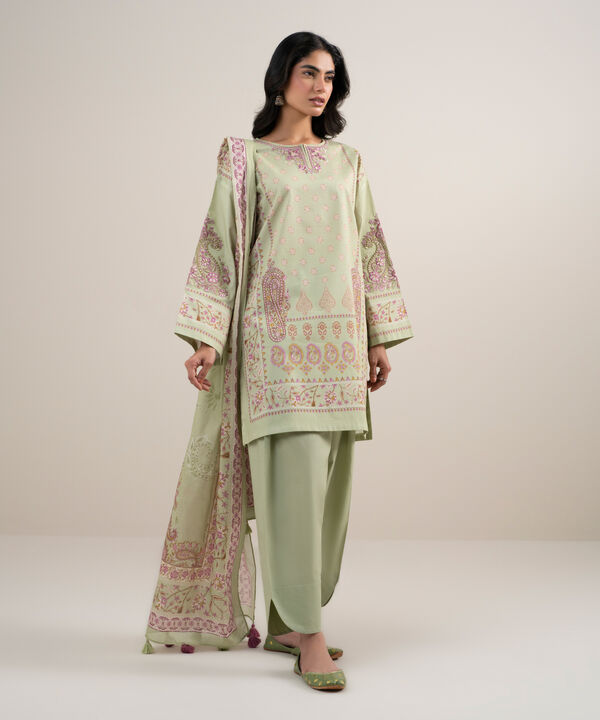 3 Piece - Embroidered Lawn Suit