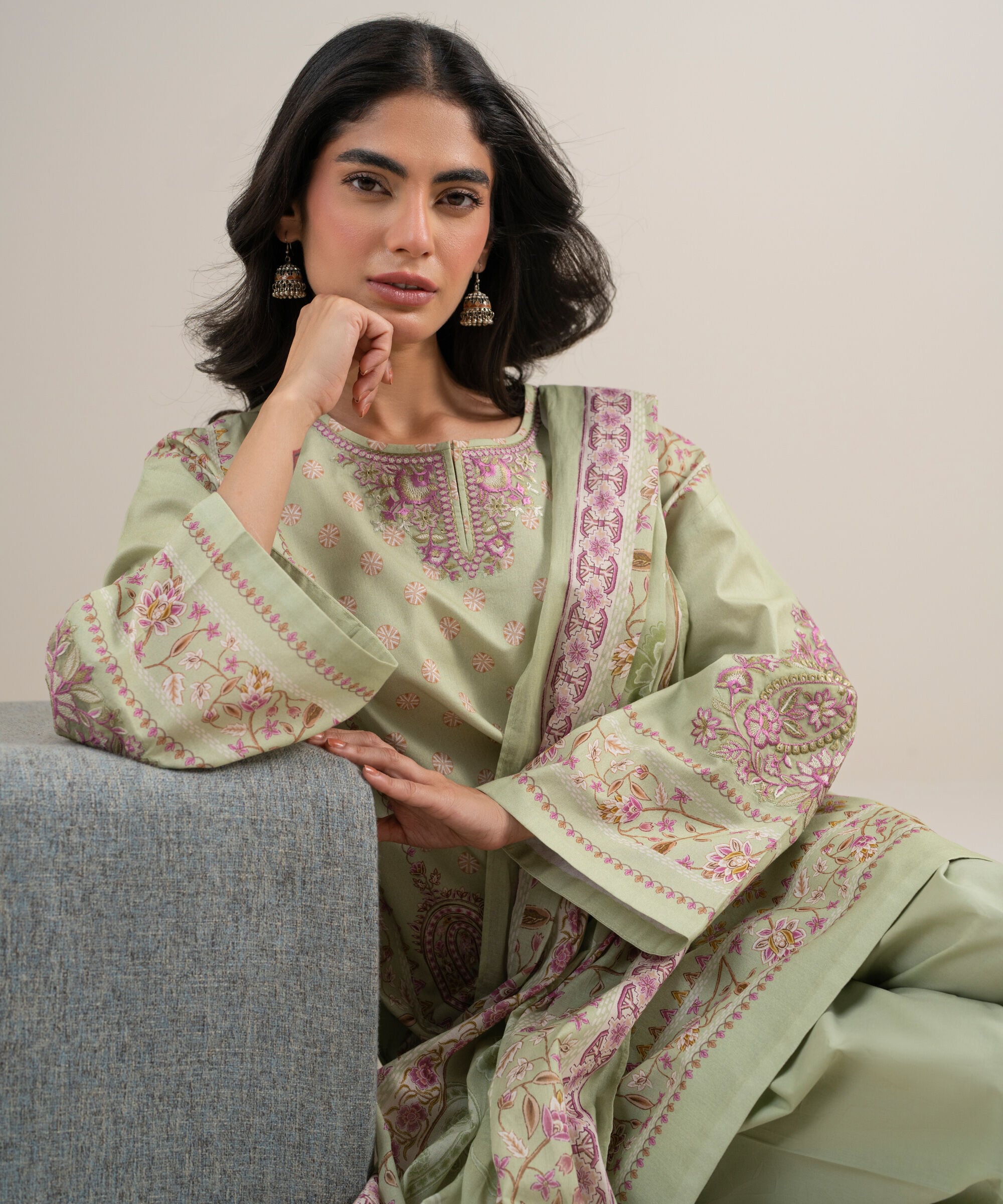 3 Piece - Embroidered Lawn Suit