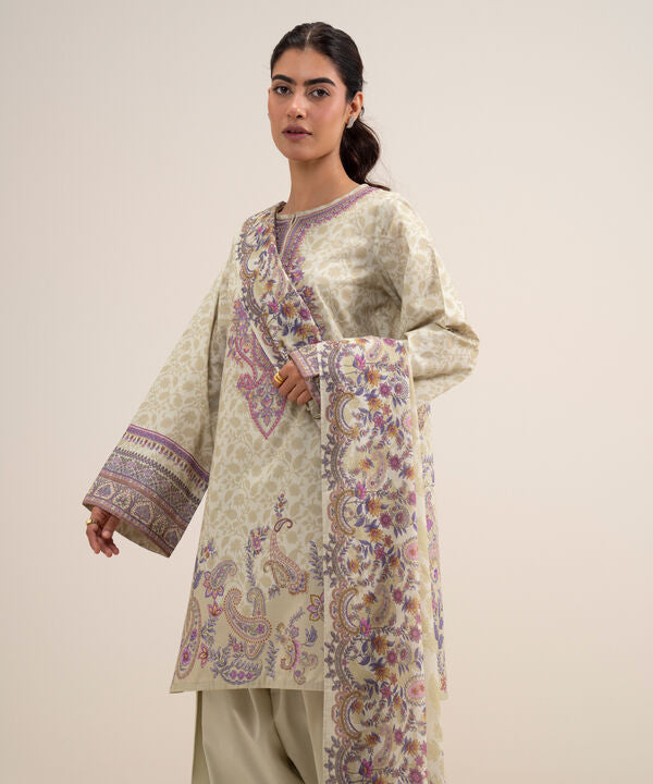 3 Piece - Embroidered Lawn Suit