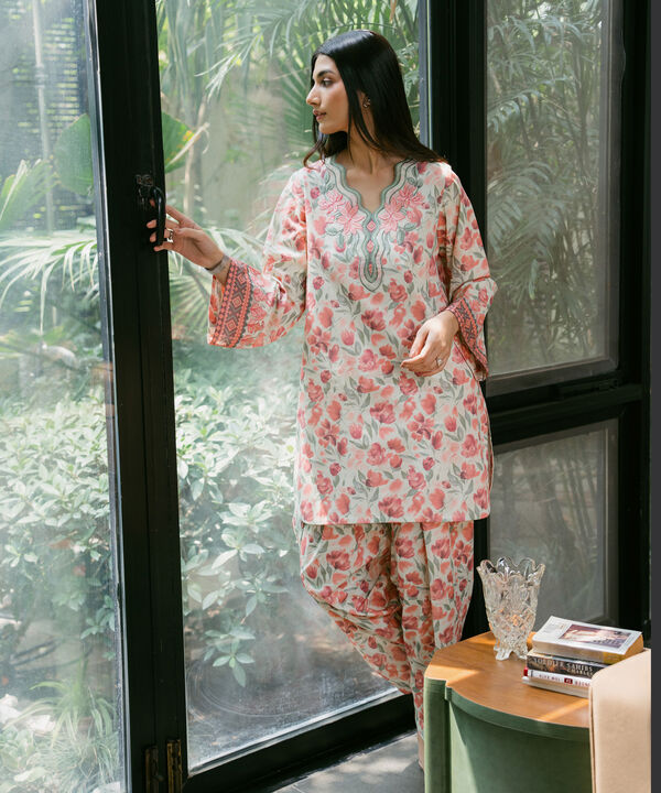 2 Piece - Embroidered Lawn Suit