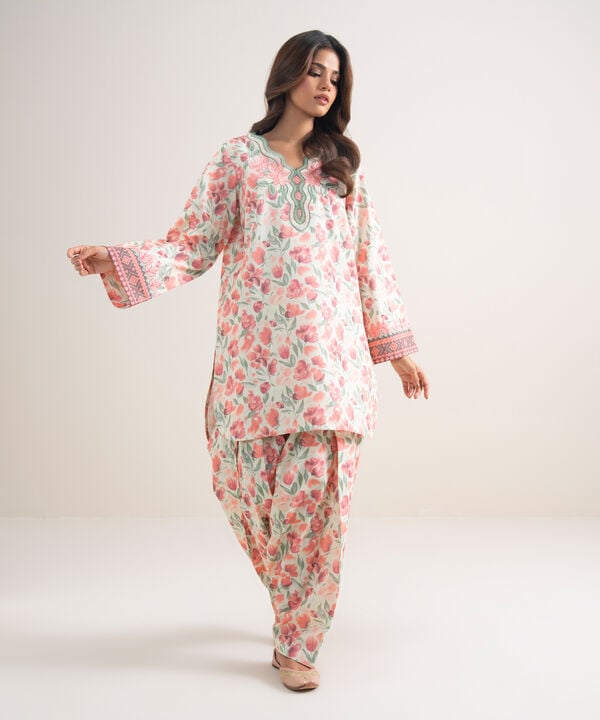 2 Piece - Embroidered Lawn Suit