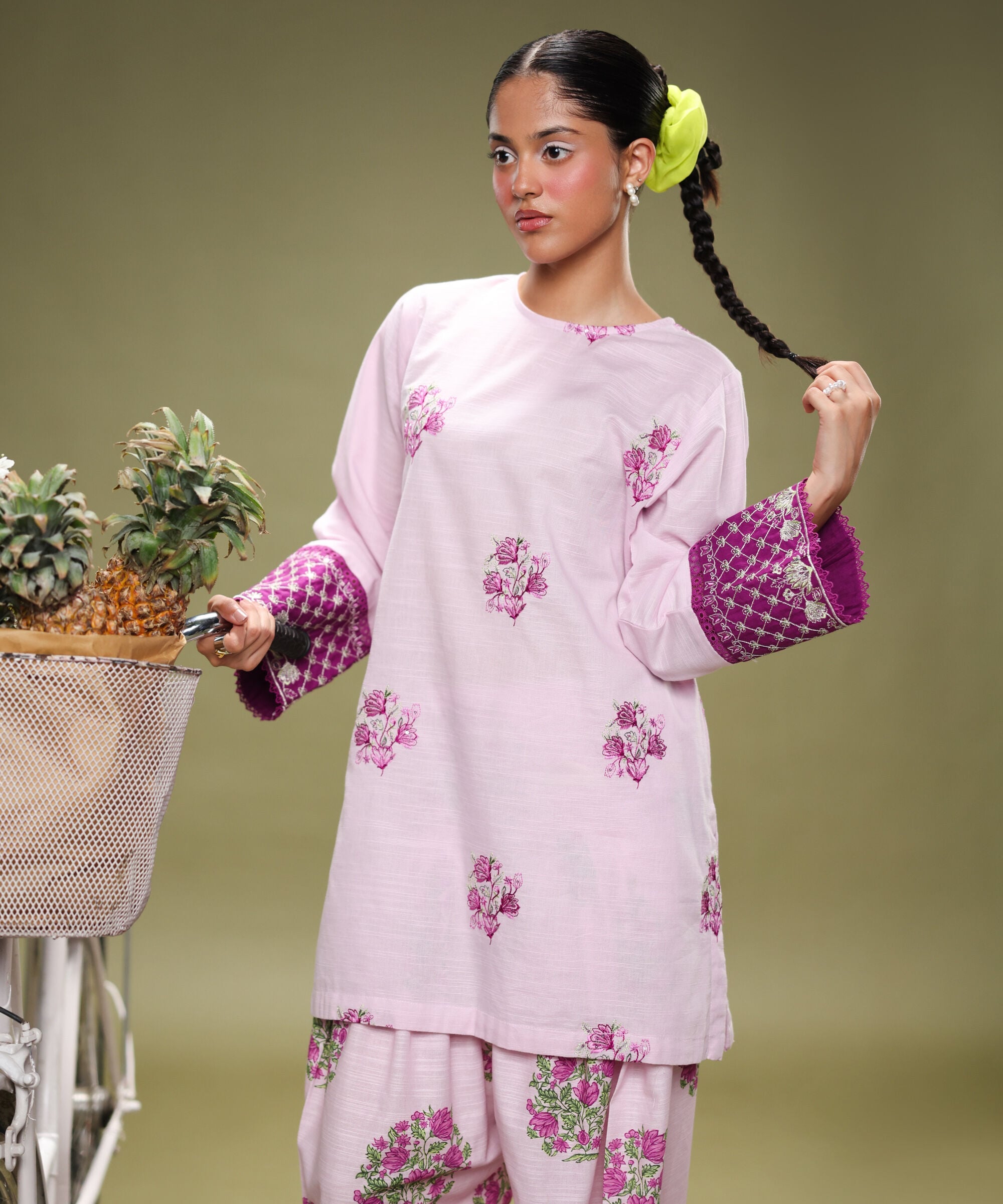 Embroidered Cambric Shirt