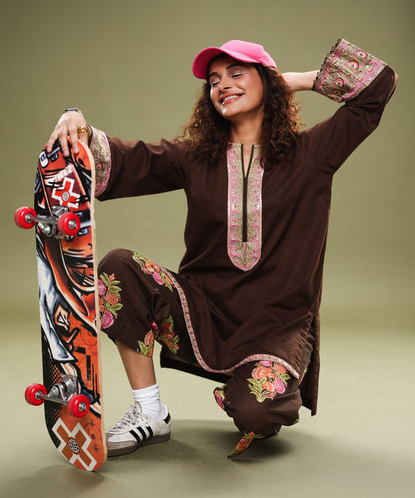 Embroidered Cambric Shirt