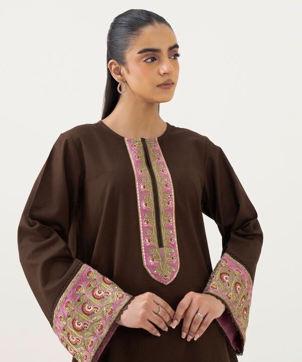 Embroidered Cambric Shirt