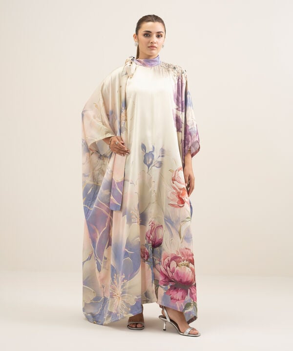 Printed Silk Kaftan