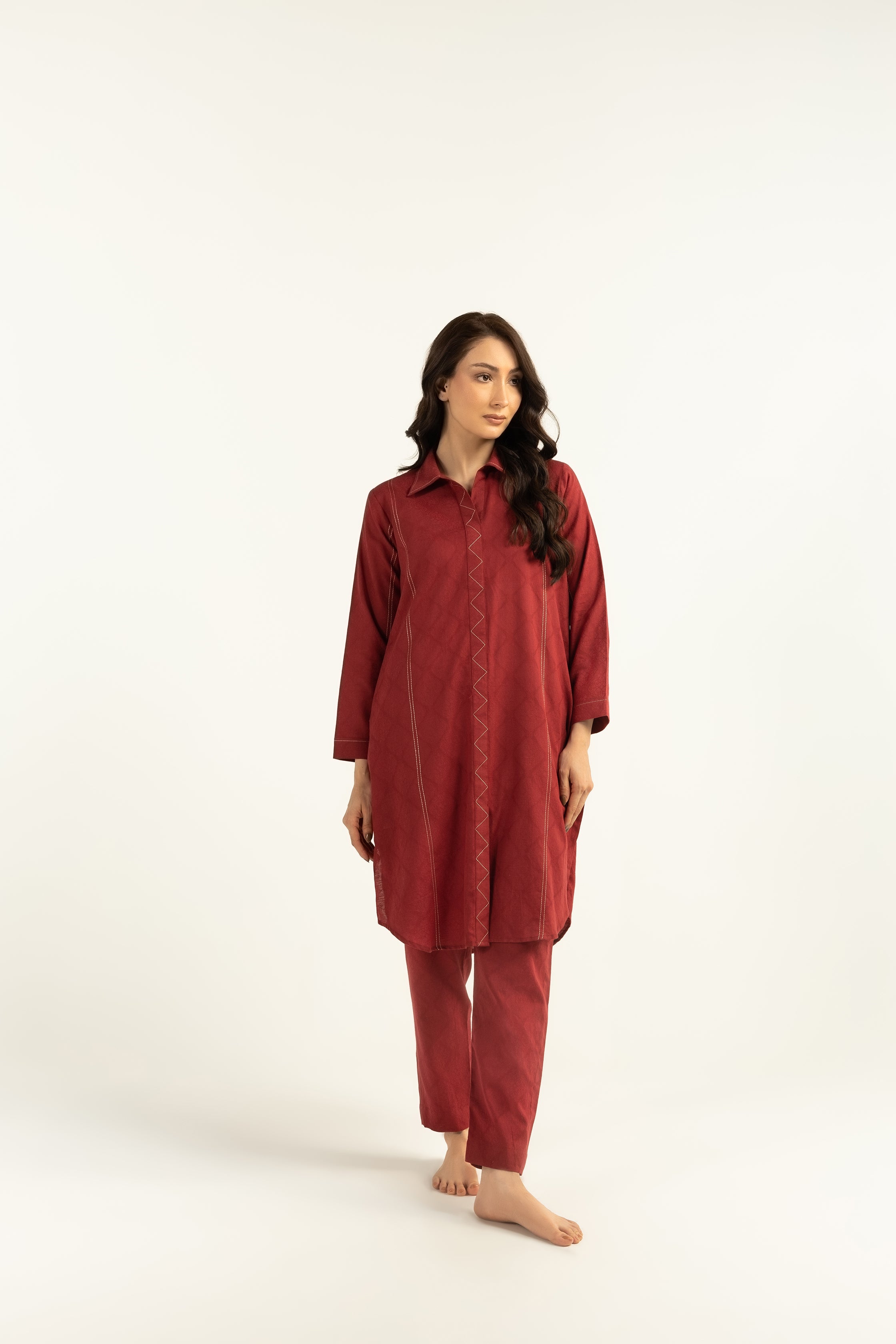Red Chai Matching Set