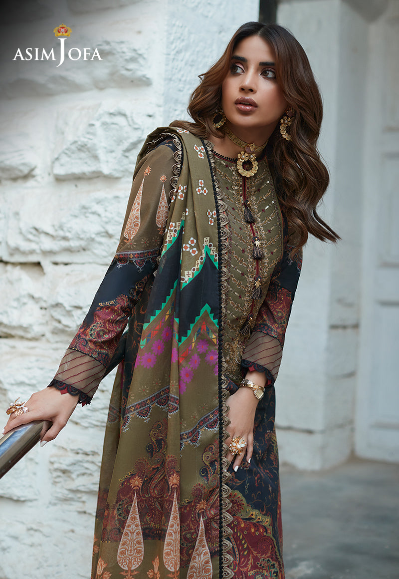 AJS-22 EMBROIDERED LAWN 2 PCS