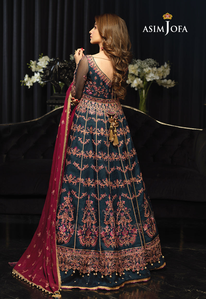 AJN-16 EMBROIDERED ORGANZA 3 PCS