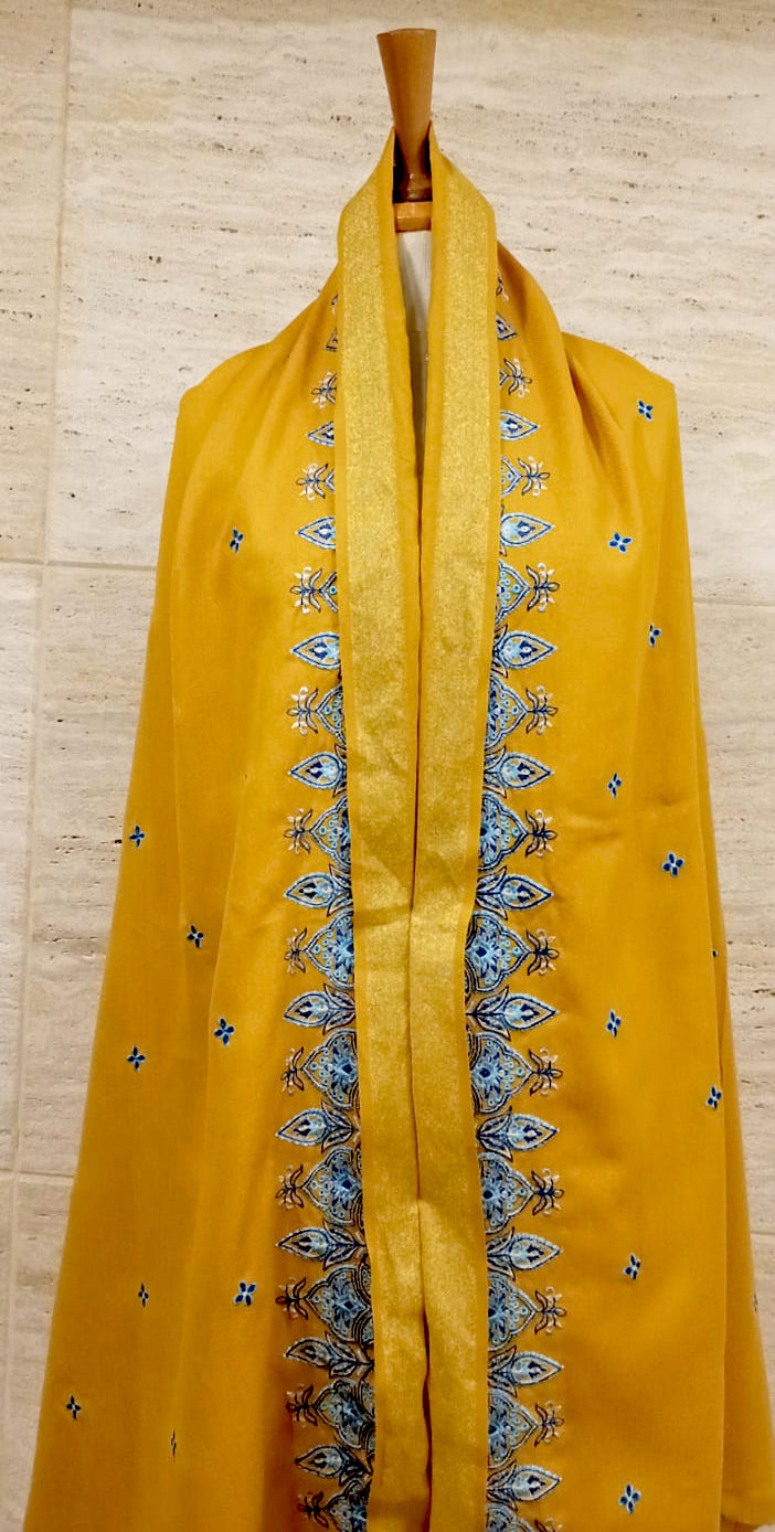 Pashmina Embroidered Winter Shawl