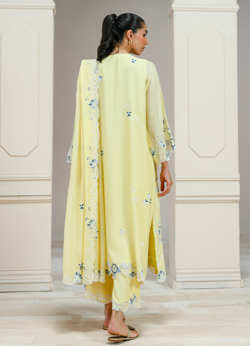 Embroidered 3 PC Suit - 15813501504040