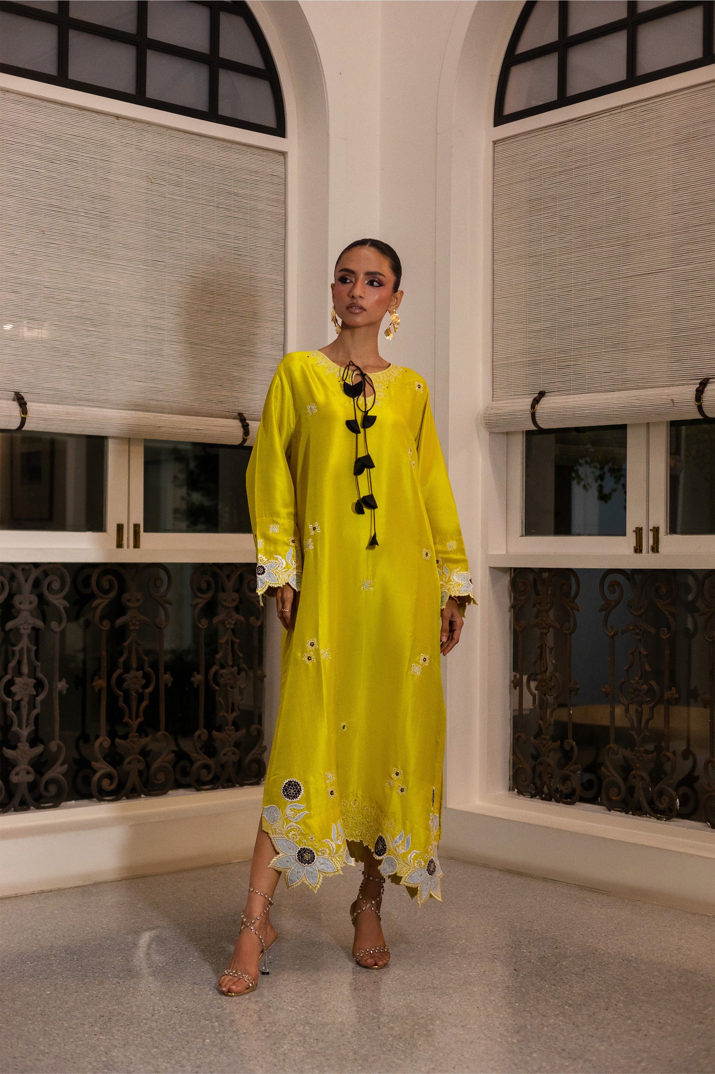 LIME KAFTAN SHIRT