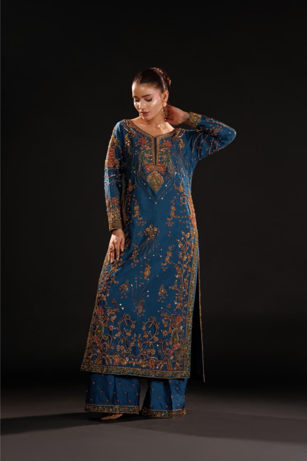 Usama Silk – Azure Dynasty Style