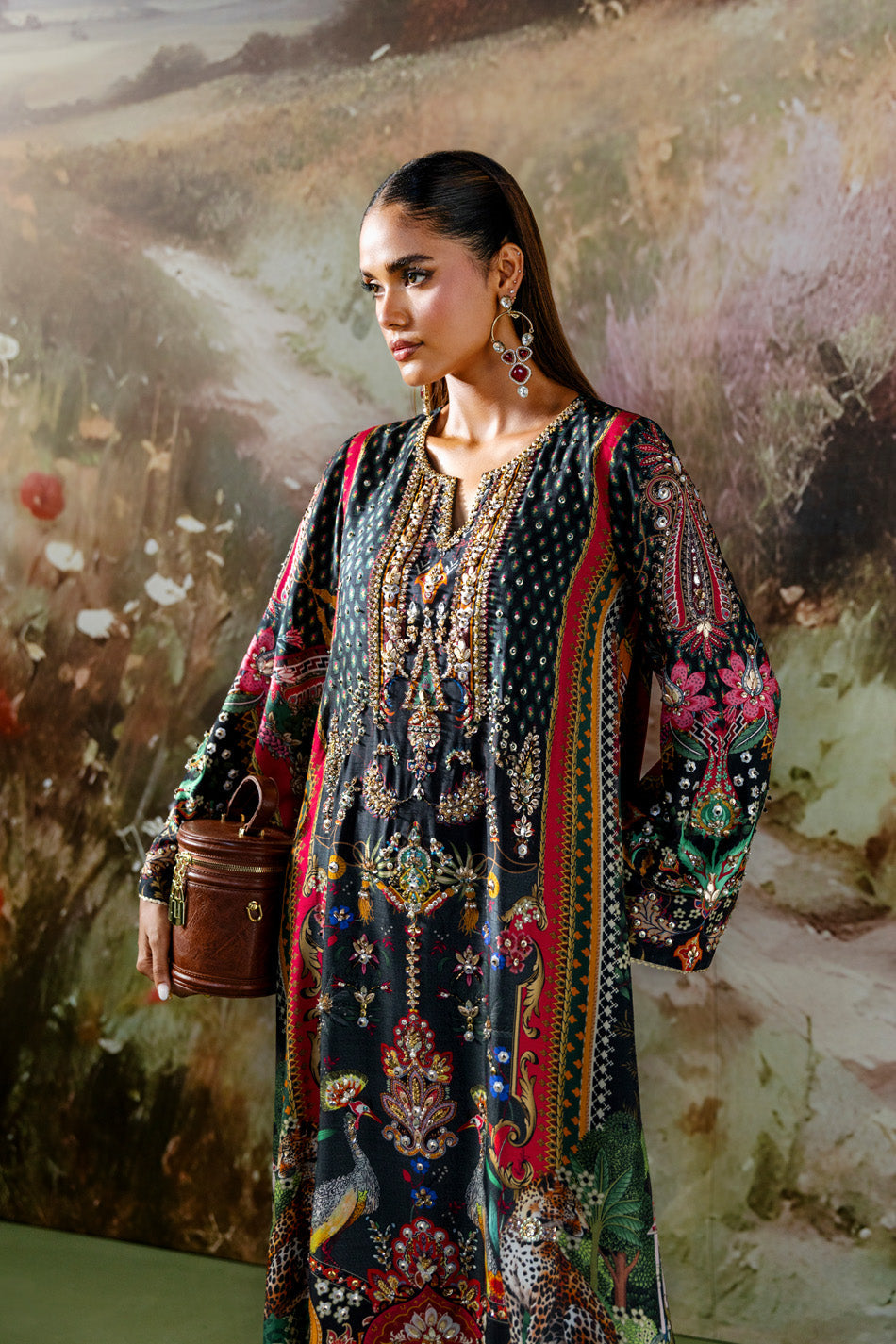 Midnight Meadow Kaftan (D-11)