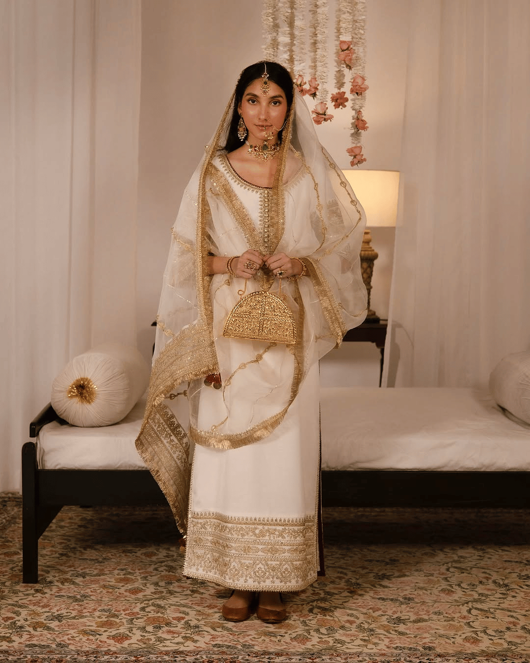 White Gold – Luxury Embroidered Suit for Women