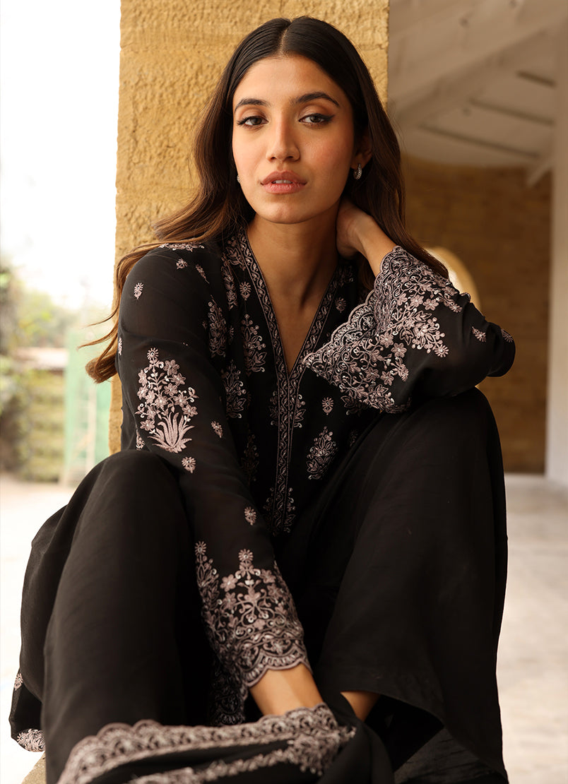 3 PC Chiffon Embroidered Suit12433501201040