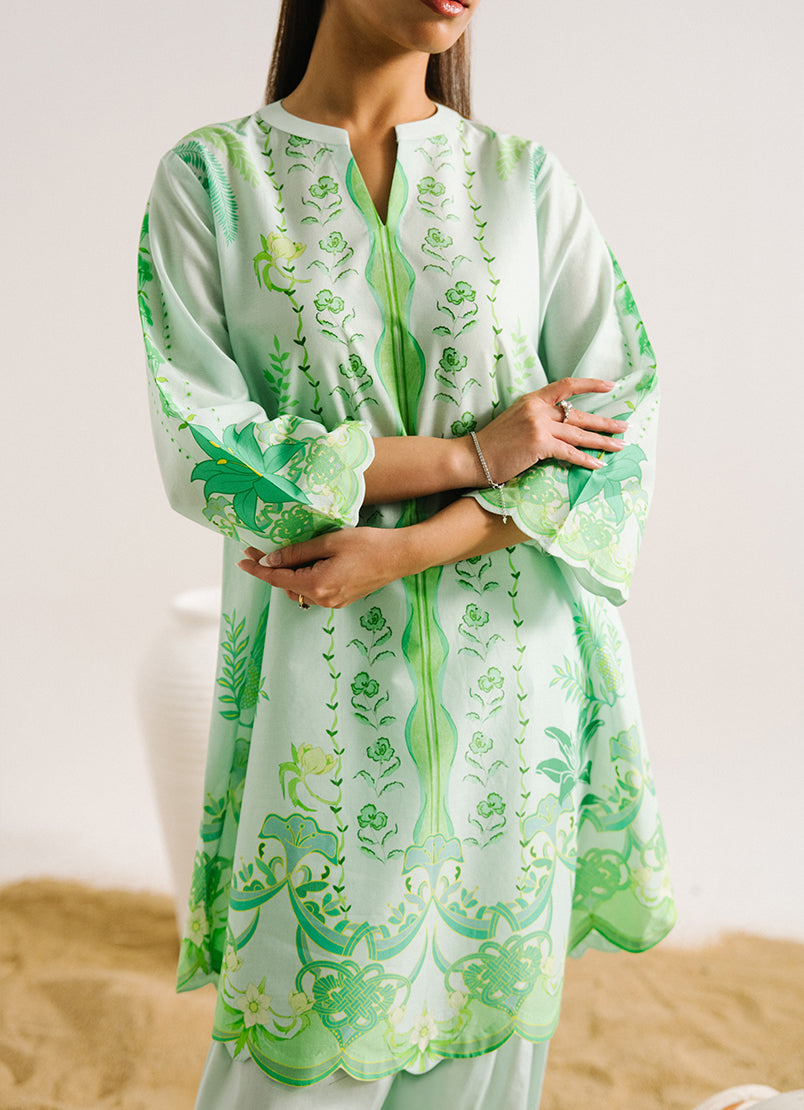 Printed Solid CO-ORD Set