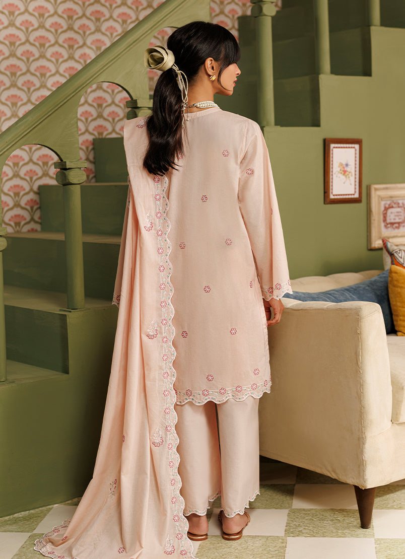 Embroidered 3 PC Suit - 15687401437020
