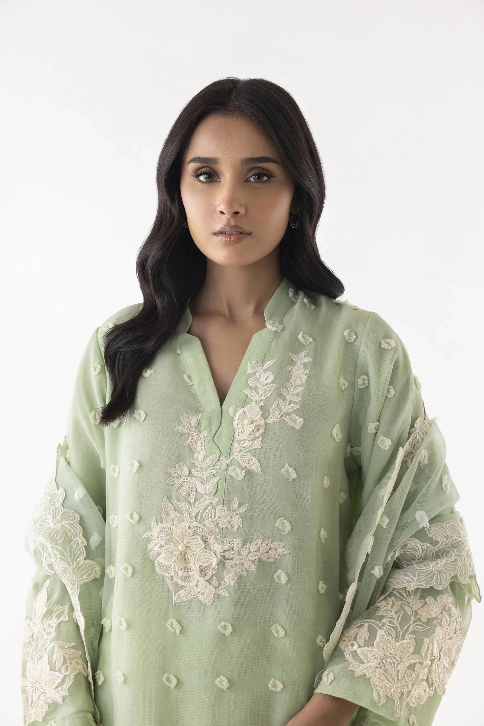 3 PC Embroidered Suit