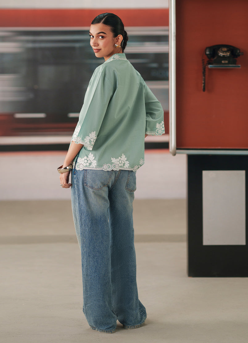 Embroidered Top - 14530381350020