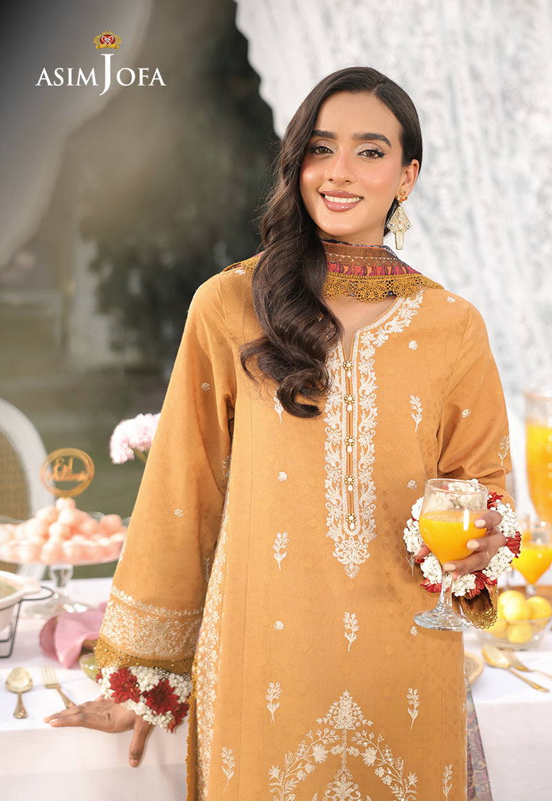 AJUBUD-04 Embroidered Jacquard Stitched 3 PCS
