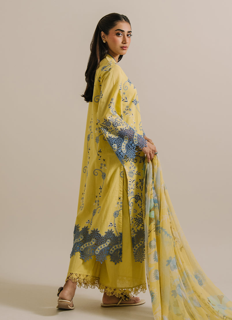 3 Pc Embroidered Suit