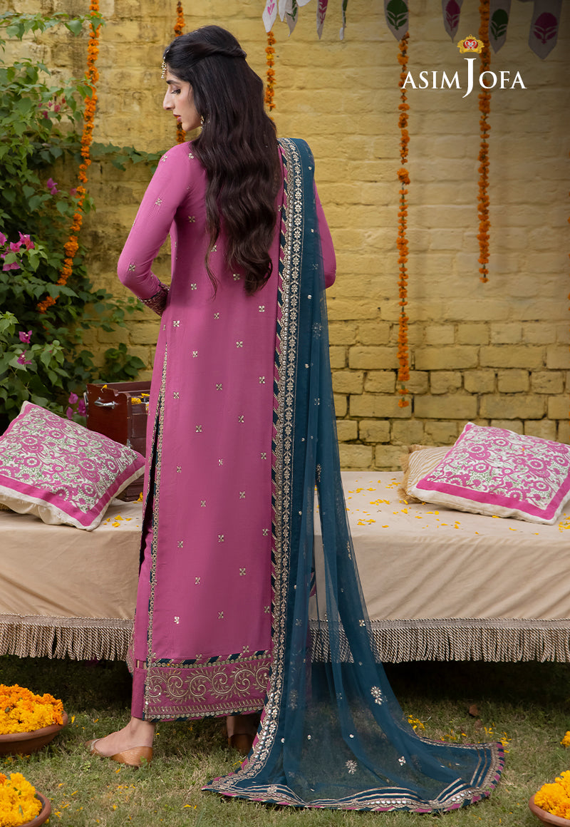 Ajab-19 Embroidered Cotton Silk 3 Pcs