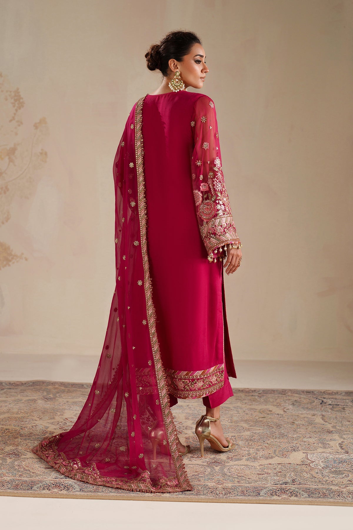EMBROIDERED CHIFFON UF-4363