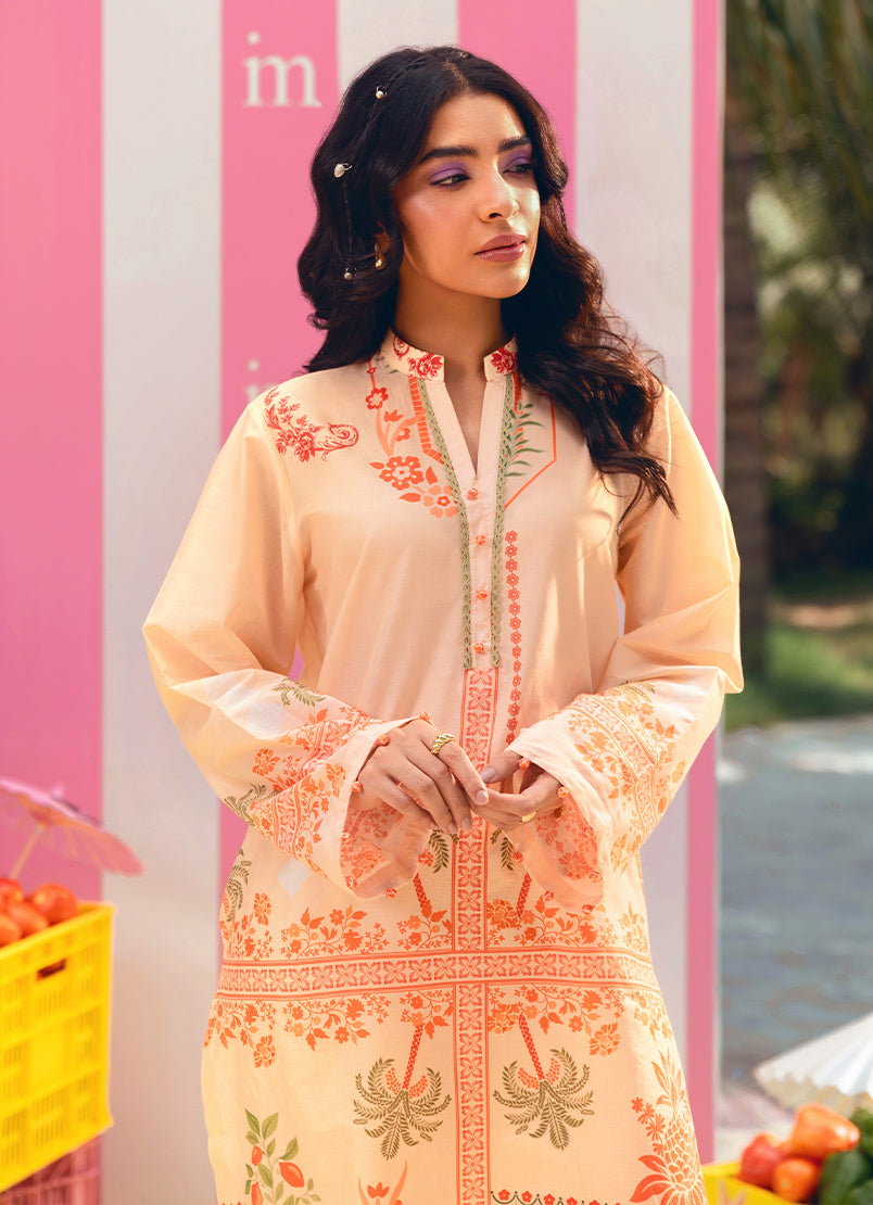 Printed Solid CO-ORD Set