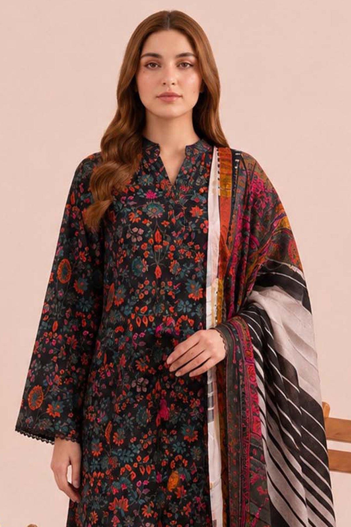 3-PC Stitched Embroidered CPM-6-232