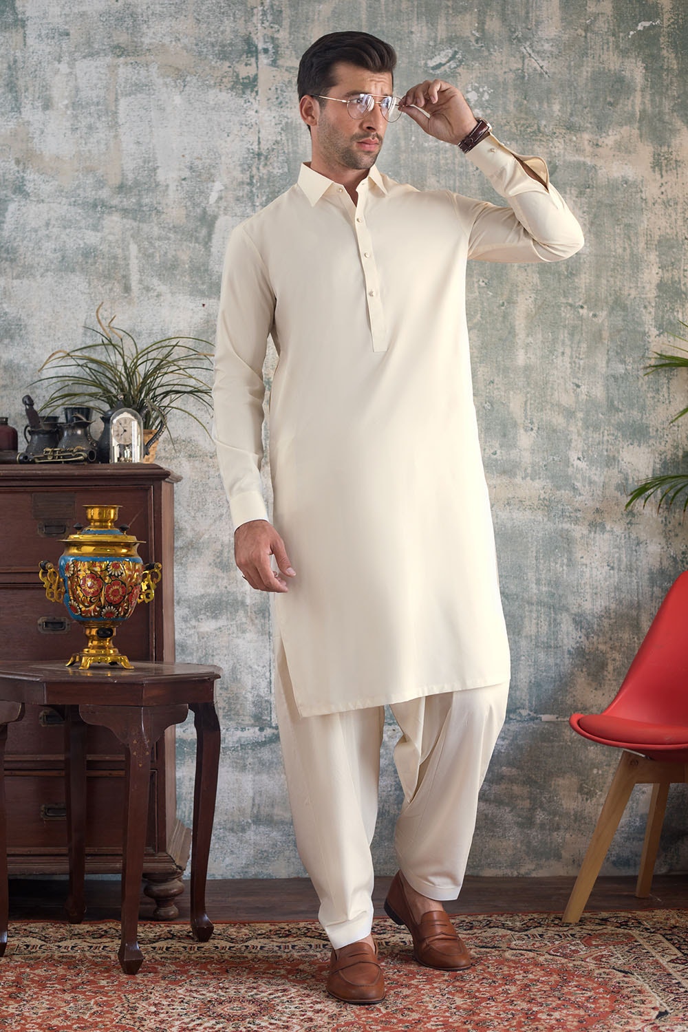 Boski Exclusive Unstitched Fabric Silk With Gift Box