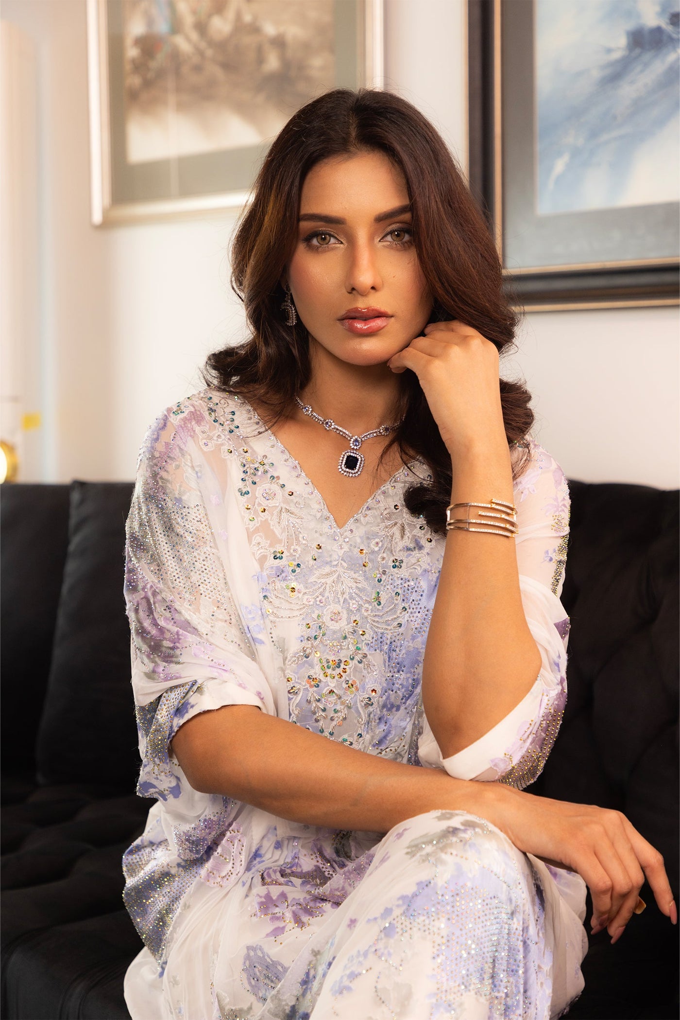 GOLD PLATED JADE NECKLACE